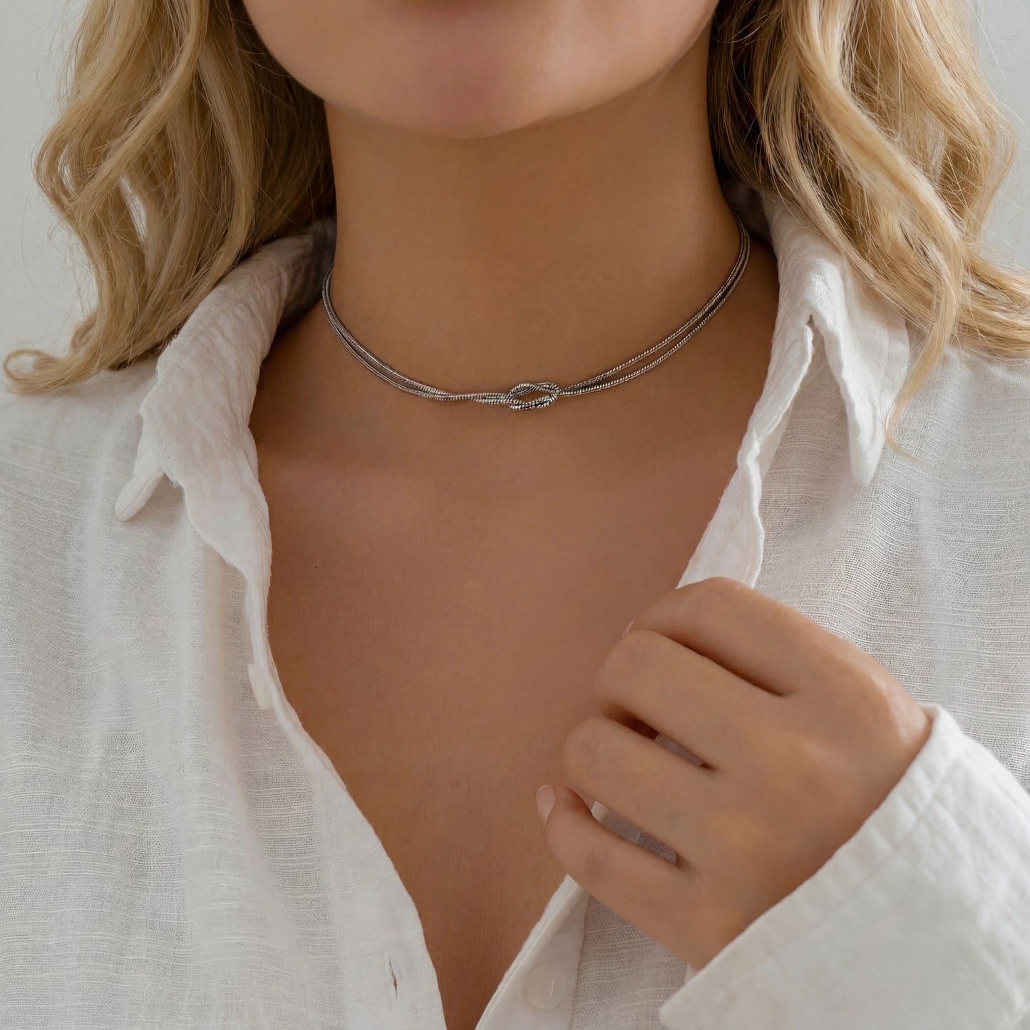 Forever Knot Choker Necklace